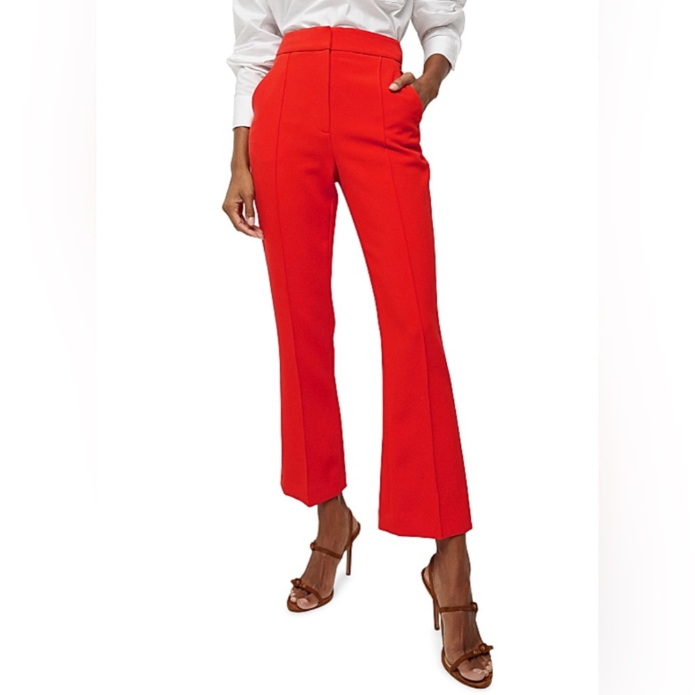 Saks Fifth Avenue Flame Red Ankle-Cropped Pants